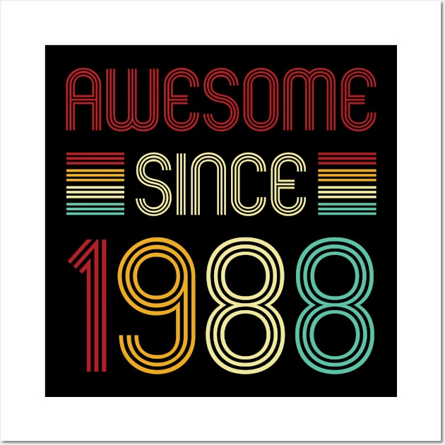 Vintage Awesome Since 1988 Wall Art by Che Tam CHIPS